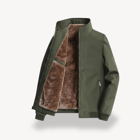 Men’s Fleece-Lined Zip Jacket – Comfortable Everyday Outerwear